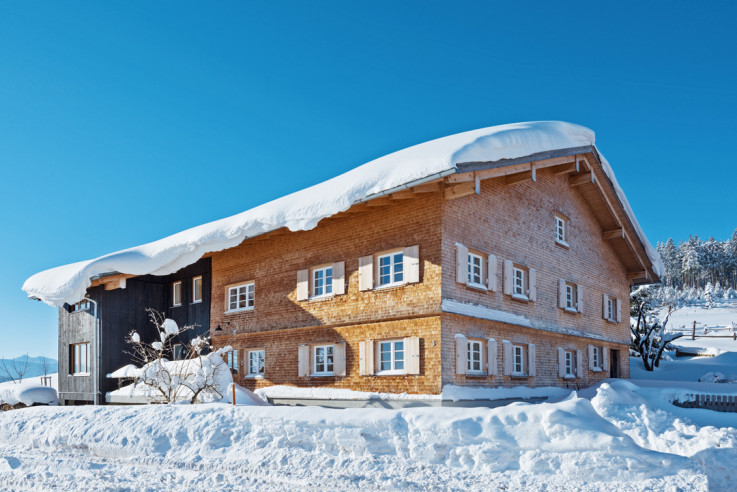 tausch architekten Peter Tausch historisches Flurküchenhaus saniertes Bauernhaus Aussenansicht