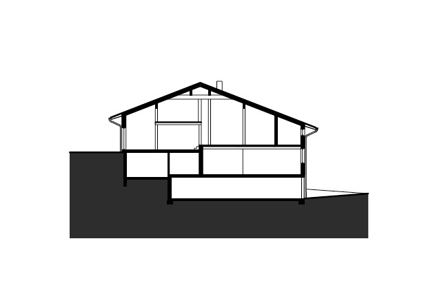 tausch architekten Peter Tausch historisches Flurküchenhaus saniertes Bauernhaus Schnitt